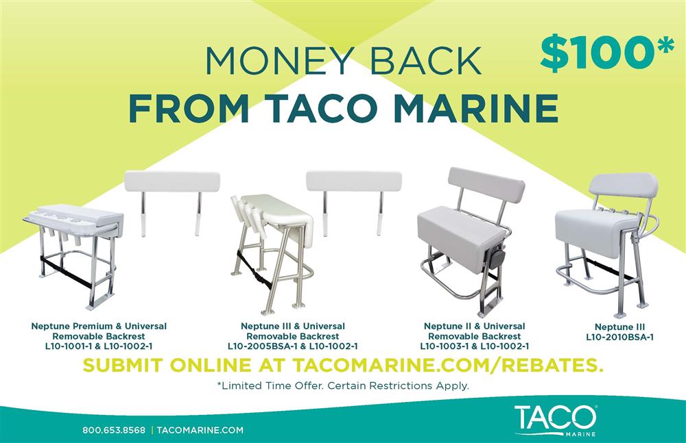 TACO Marine | 2024 Leaning Post Rebate